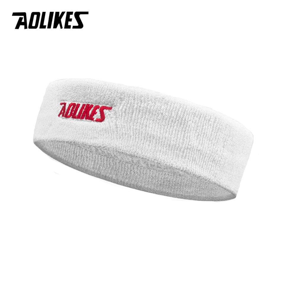 Aolikes High Quality Cotton Sweat Headband For Men Sweatband Women Yoga Hair Bands Head Sweat Bands Volleyball Tennis