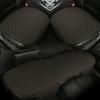 Waist Car Cushion Four Seasons Universal Half Pack Breathable Car Cushion Linen Fabric Set Seat Three Piece