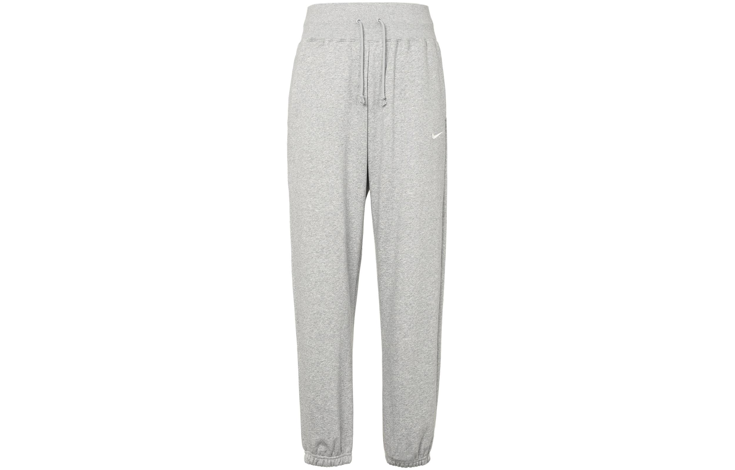 Nike Women s Phoenix Fleece High Waisted Oversized Sweatpants Dark Grey Heather/Sail DQ5887-063 M