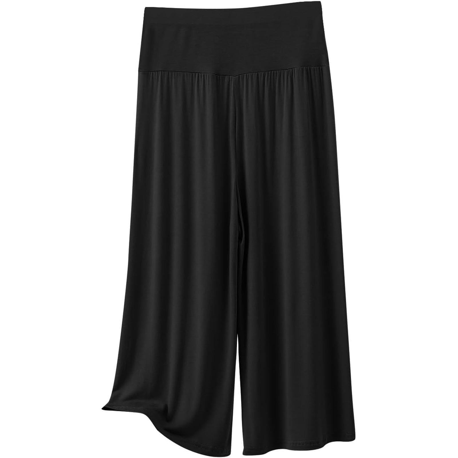 

Women s Sleeping Pants, Women s Loose Casual Cropped Pants, Pregnant Women Can Wear Home Pants, High Waisted Wide Leg Pants M чёрный
