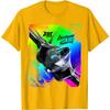Stealth Fighter Jet Graphic Tee Mens Cotton Round Neck Tshirt Lightning Before Thunder Print Casual
