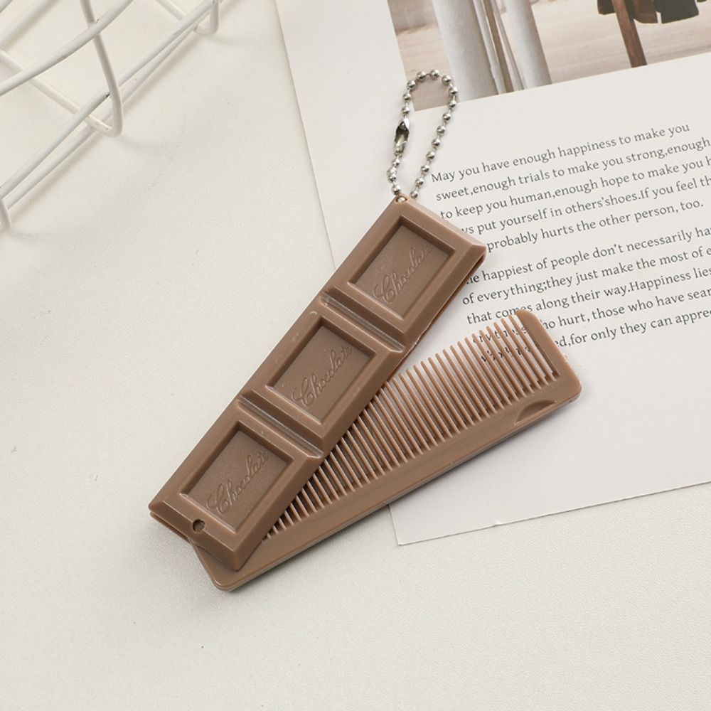 with Mirror Folding Comb Chocolate-Shaped Styling Tool New Hair Comb  Gift