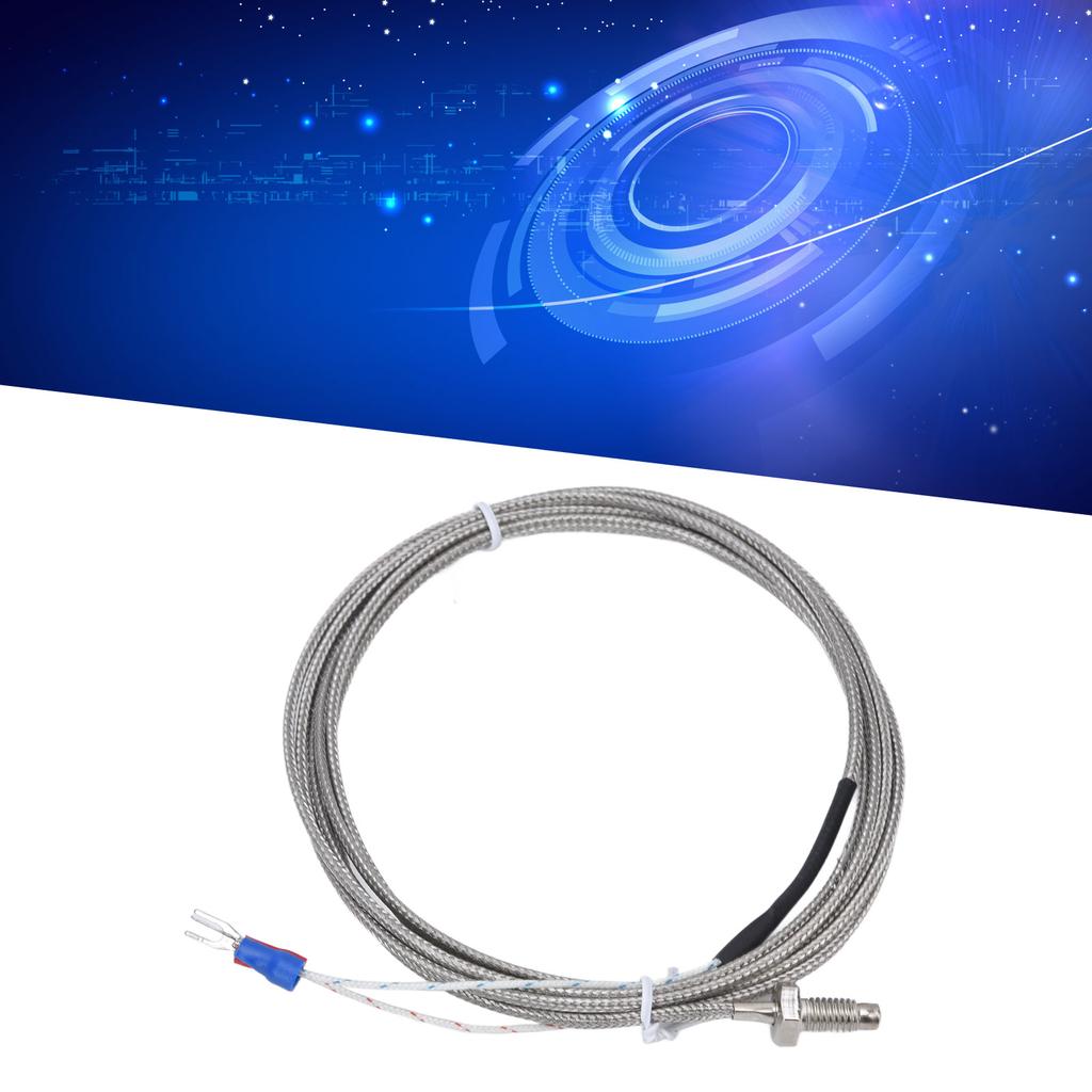 K Type Thermocouple Ground Shielded Wire Temperature Sensor Screw Probe 0‑450℃ WRNT‑01
