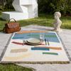 Soft Thick Jacquard Tapestry Blanket for Office Nap or Outdoor Camping A Thoughtful High End Gift Choice