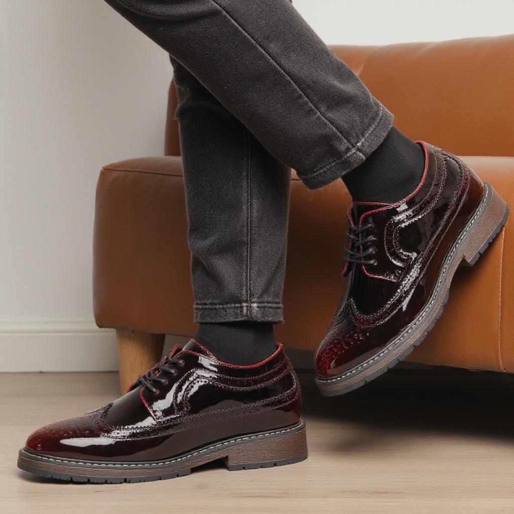 Men Leather Shoes 2026 Brand Comfortable Fashion Leather Shoes Men
