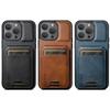 SUTENI Luxury Leather Card Holder Phone Case Wallet Kickstand Cover For iPhone 16 15 14 13 12 11 Pro Plus Max X Xs XR