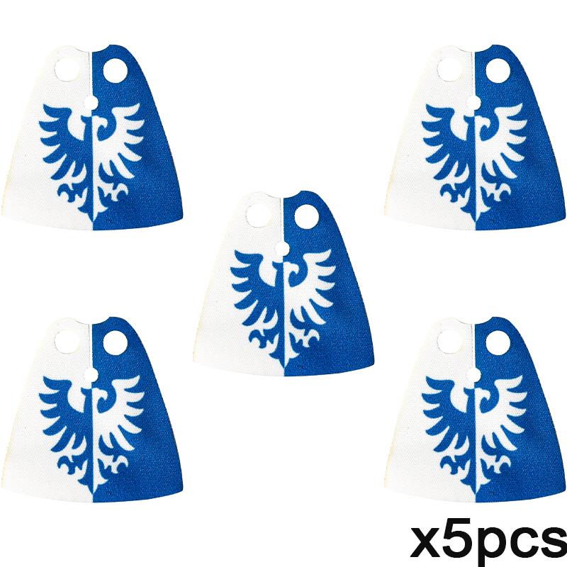 MOC Mittelalterliche Flagge Burg Serie Bausteine Figuren Zubehör Löwe Adler Altes Rom Burg Ritter Umhang Steine Spielzeug Geschenk