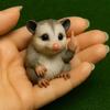 Funny Mini Middle Finger Animal Figurine Novelty Cat & Dog Resin Ornament Decor for Desk Office Home Gag Gifts
