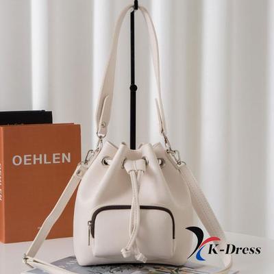 Two-Way Mini Drawstring Bucket Bag (4 Colors)