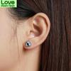  Color Devil Eye Earrings Western Women Mythical Blue Cubic Zircon Heart Shape  Color Earrings Jewelry Sce1134Heart Jewelry