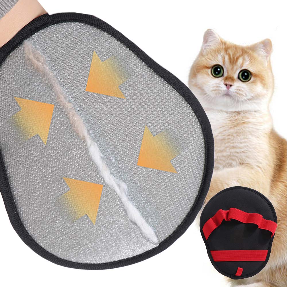 Cloth Pet Hair Removal Glove Hangable Electrostatic Cleaner 5-Finger Grooming Cleaner  Car Seat