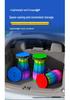 Portable Folding Telescopic Fishing & Camping Stool - Space-Saving Round Rainbow Design