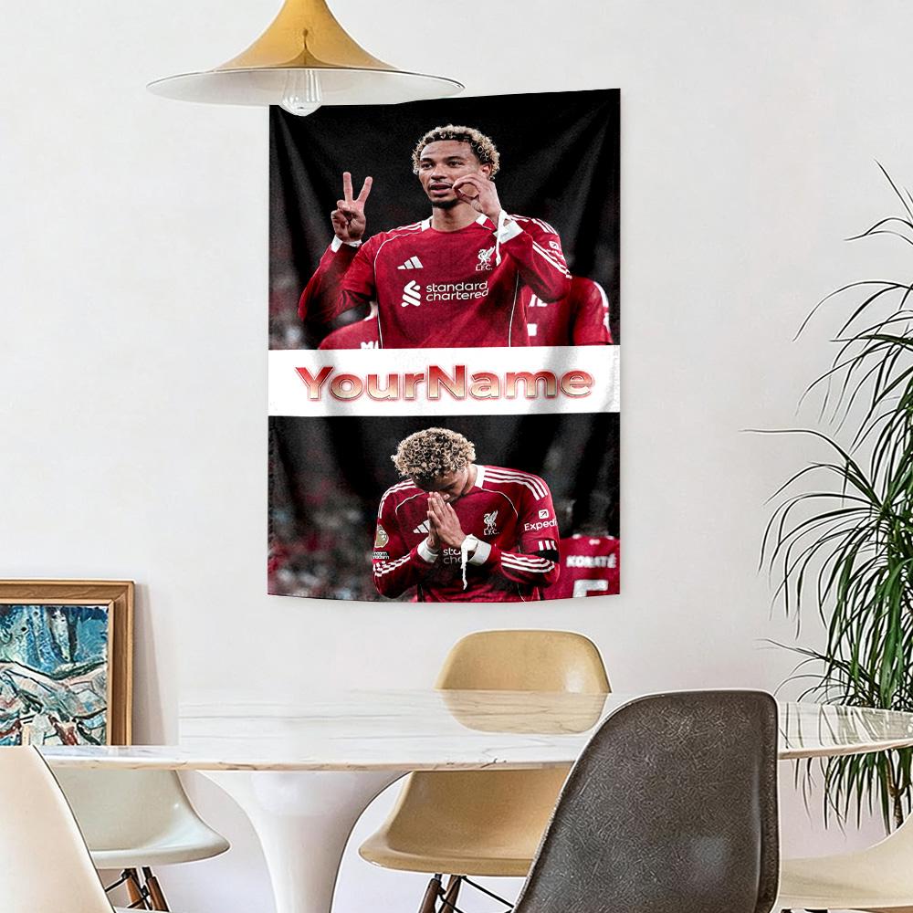 Liverpool Custom Your Name Wall Decor Tapestry Art For Pet Memorial Birthdaywedding Party Backdrop Family Gift