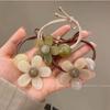 Charmantes Acryl-Blumen-Stirnband - Hochelastisches Haargummi für dickes Haar