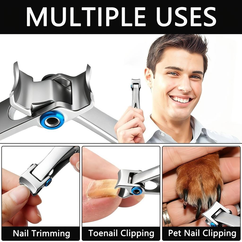 Xiaomi 1pc Stainless Steel Nail Clippers Sharp Precise Edges for Fingernails And Toenails Thick Nail Trimmer Sleek Modern Design