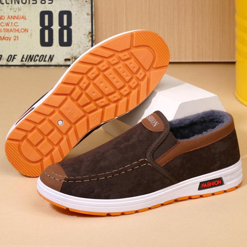 Cloth shoes high-top thickened velvet casual cotton shoes medium cotton shoes warm and comfortable shoes