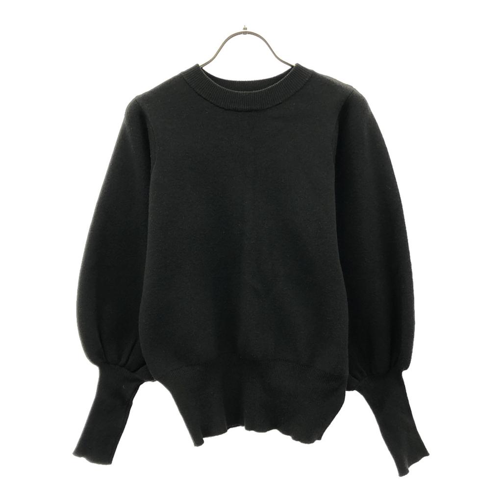 AMERI UNDRESSED Long Sleeve Crew Neck Knit F Black Sweater Women Used