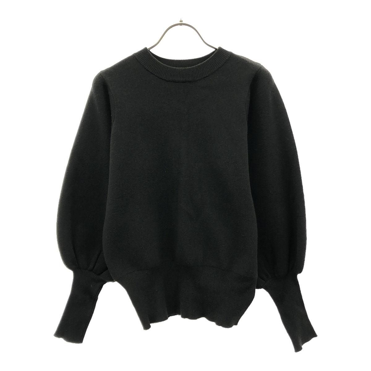 

AMERI UNDRESSED Вязаный свитер с длинным рукавом и круглым вырезом F черный Женский Б/У