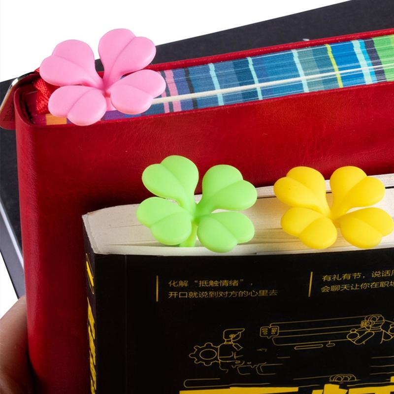 Mini Clover Book Page Marker Stationery for Teachers Students Classroom Rewards