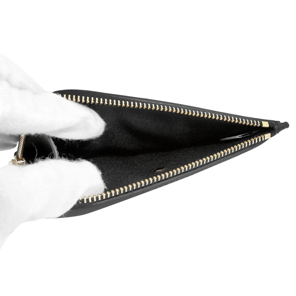 Kartenetui K7840 250 Reißverschluss-Kartenetui Creme Schwarz Schwarz [Kate Spade] [Artikel]