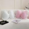 Bow-shaped Pillow Ruffle Lace Plush Throw Pillow High Elasticity Decorative Pillow for Bed Couch Car Seat Companion Pillows