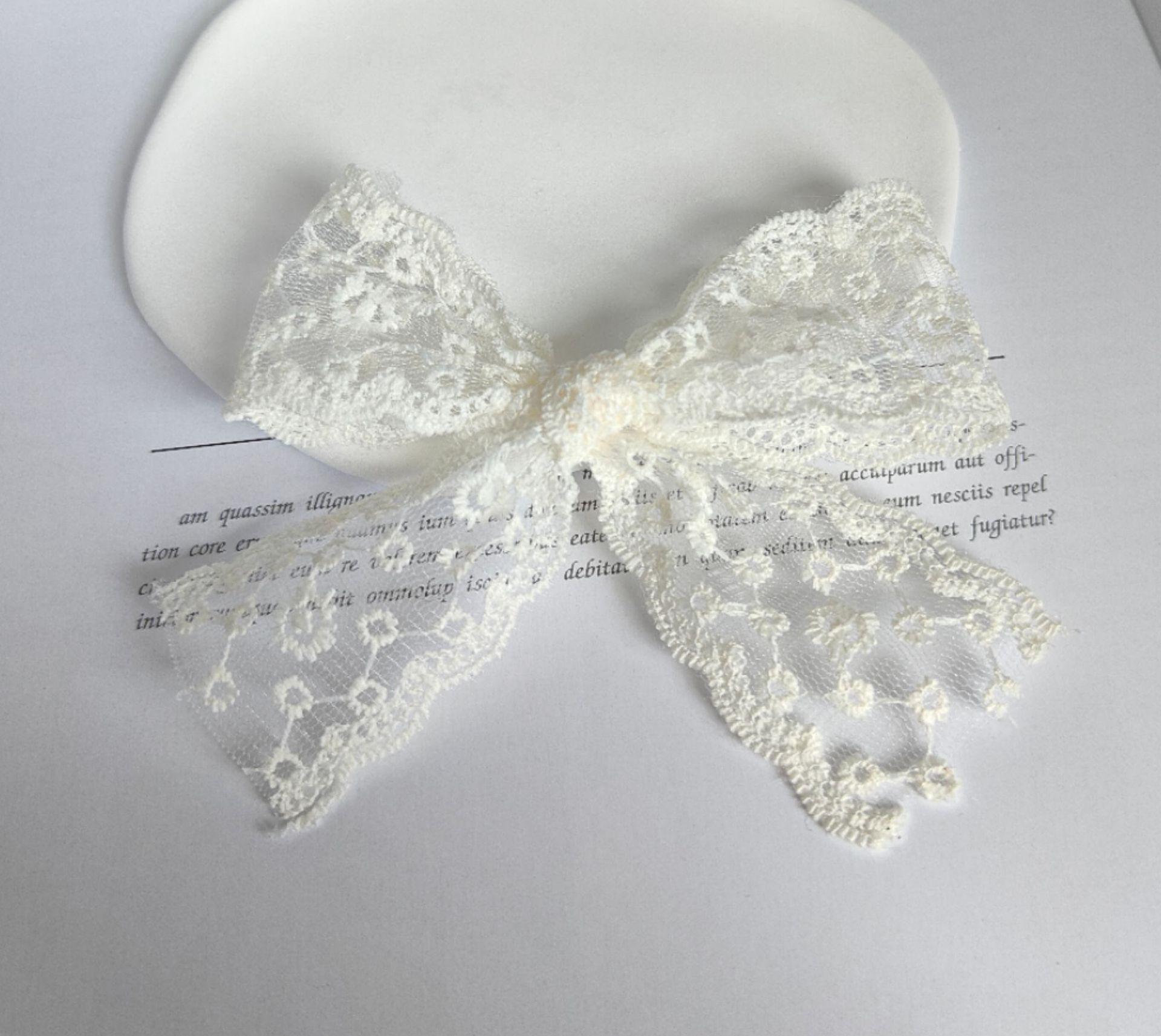 

Головной убор с кружевом и бантом из сетки - Милый темпераментный аксессуар для волос и одежды для самостоятельного украшения