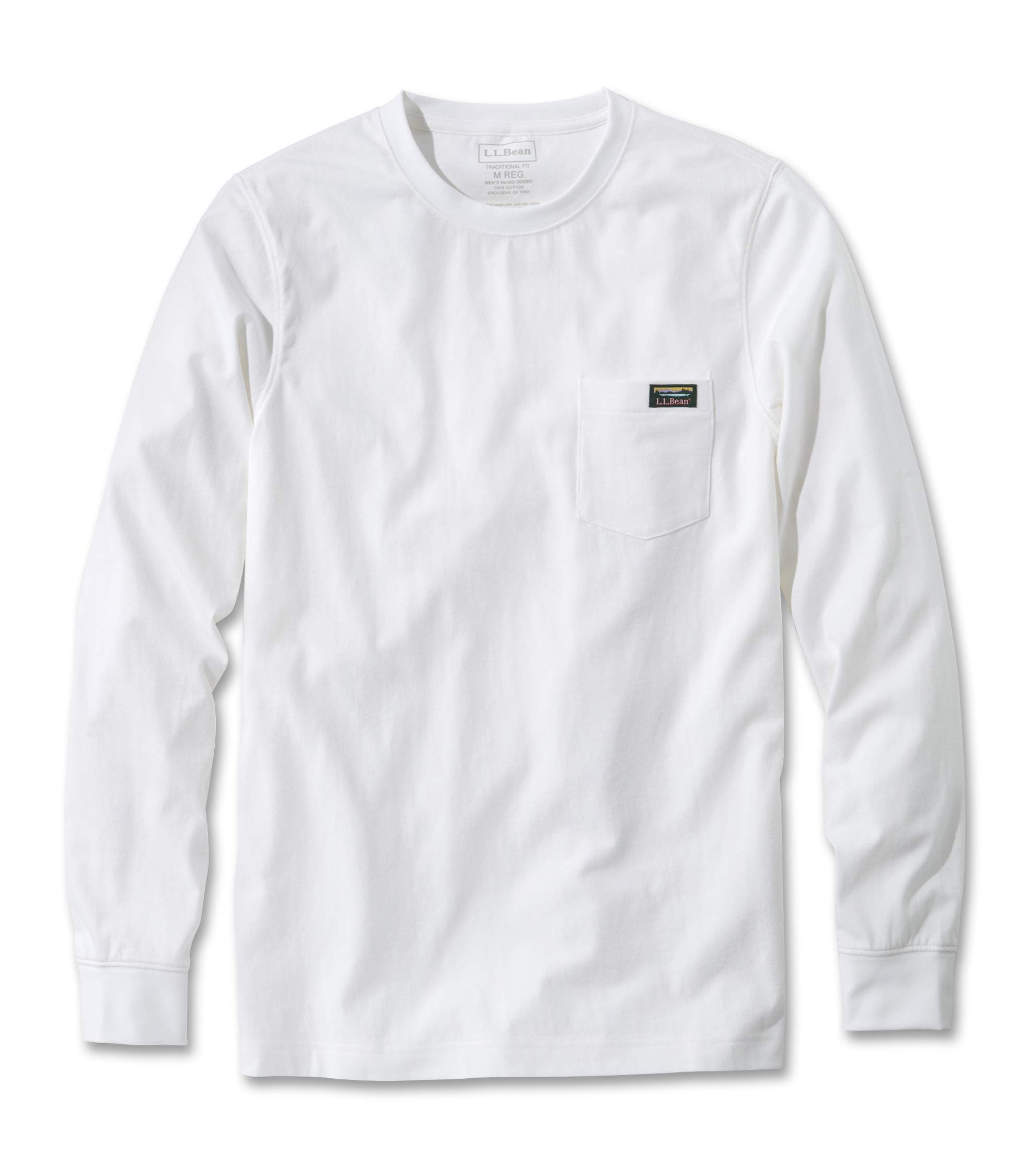 

LL Bean Men s Japan Fit Carefree Unshrunkable Tee, Katahdin Label, Japan Fit, XXL, White/Kat Label, White, 1000057587