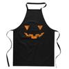 Kitchen Apron with Halloween Print Scary Funny Pumpkin Smile