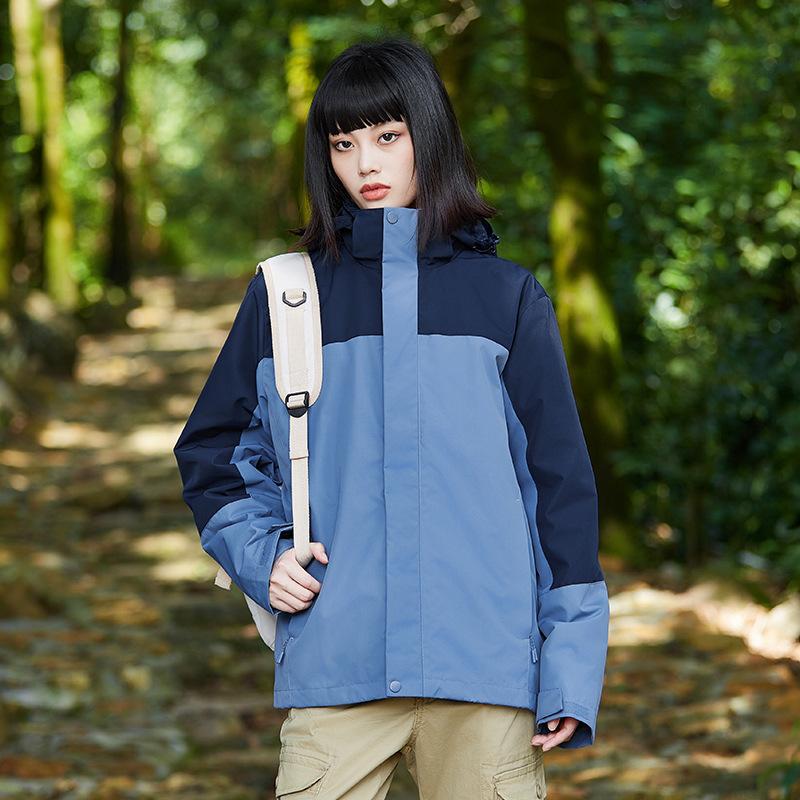 Mountain jacket Women's three-in-one jacket Men's outdoor waterproof removable liner Hiking camping breathable jacket