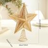 1Pc Christmas Tree Topper Modern Hollow Design Home Decor Christmas Tree Decorations Shimmering Christmas Topper Star Ornament