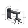 Kitchen Rotating Hook Free Punching 360 Degree Rotating Rack Wall Hanging Creative Space Saving Spatula Aluminum Storage Rack
