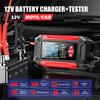 2 in 1 Car Battery Chargers and Tester 12V6A Intelligent Pulse Repairing Charge Device Automotive