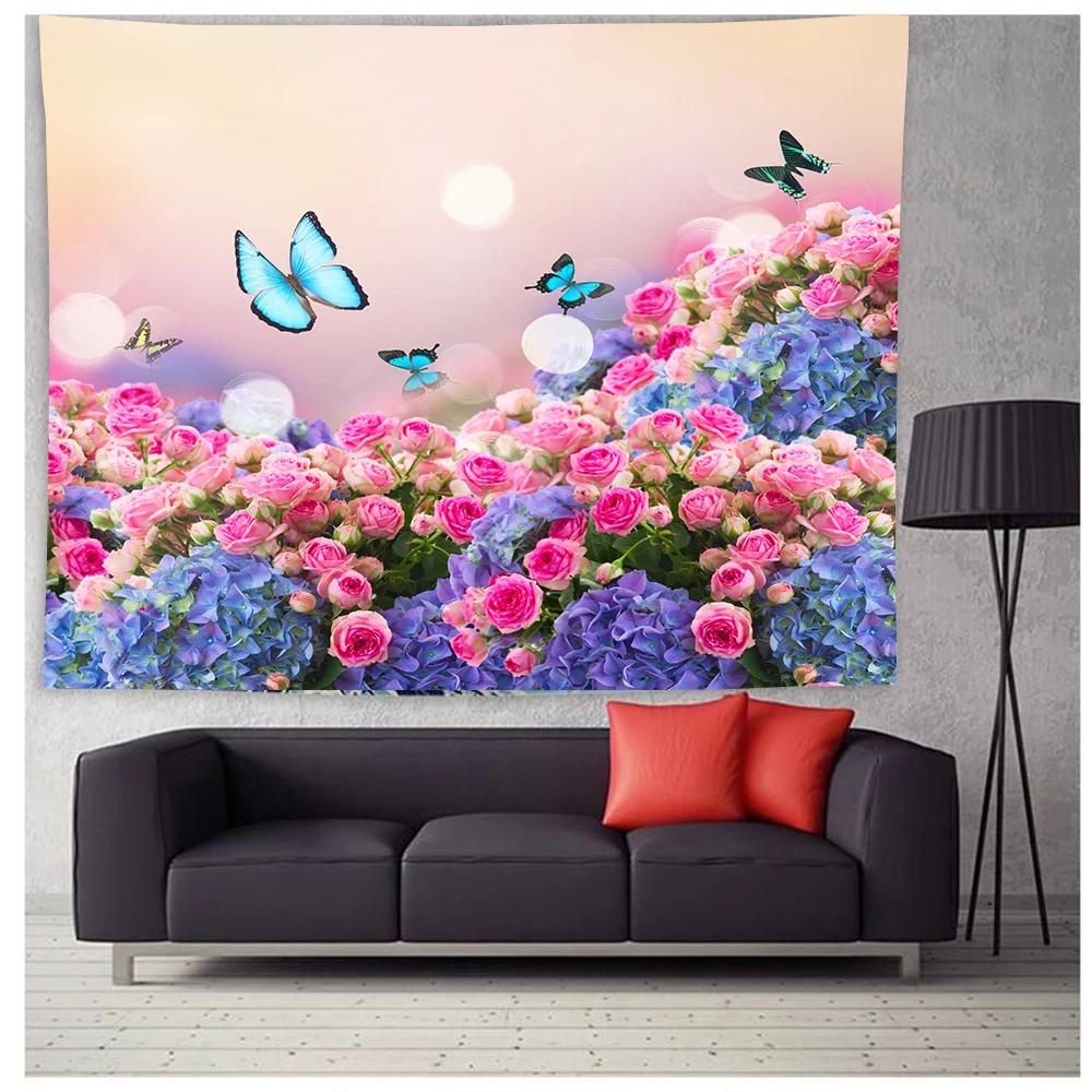 Butterfly Tapestry Colorful Butterfly Wall Art Tapestry Home Decor for Bedroom Living Room Dorm Aesthetic Tapestry Wall Hanging