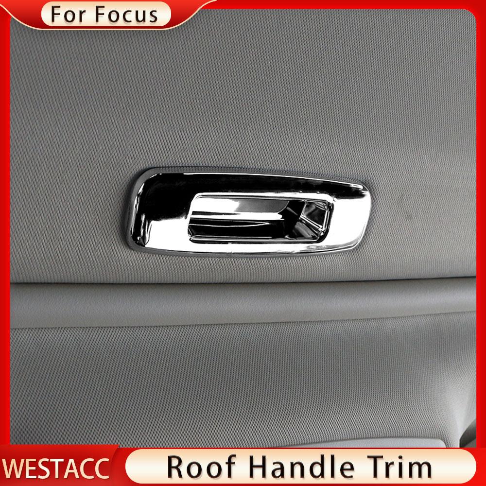 ABS Chrome Car Interior Skylight Roof Handle Cover Trim Sticker for Ford Focus 3 MK3 2015 2016 2017 2018