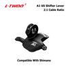 Alavanca de câmbio LTWOO A1 6v gatilho 1X6 câmbio SL-V4006-6W-2 mountain bike 6v shifter