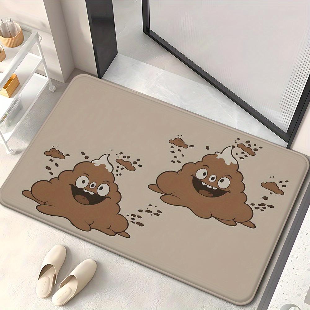 

2D Gray Cat Peeking Through Newspaper Doormat Realistic Feline Face Design for Mat Entrance Mat Kitchen Carpet Anti-slip Mat 40x60cm