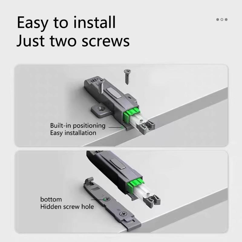 Cabinet Push Open Latches Touch Latches Push to Open Catches Lock Rebound Locking Device for Cabinet Drawer Enduring