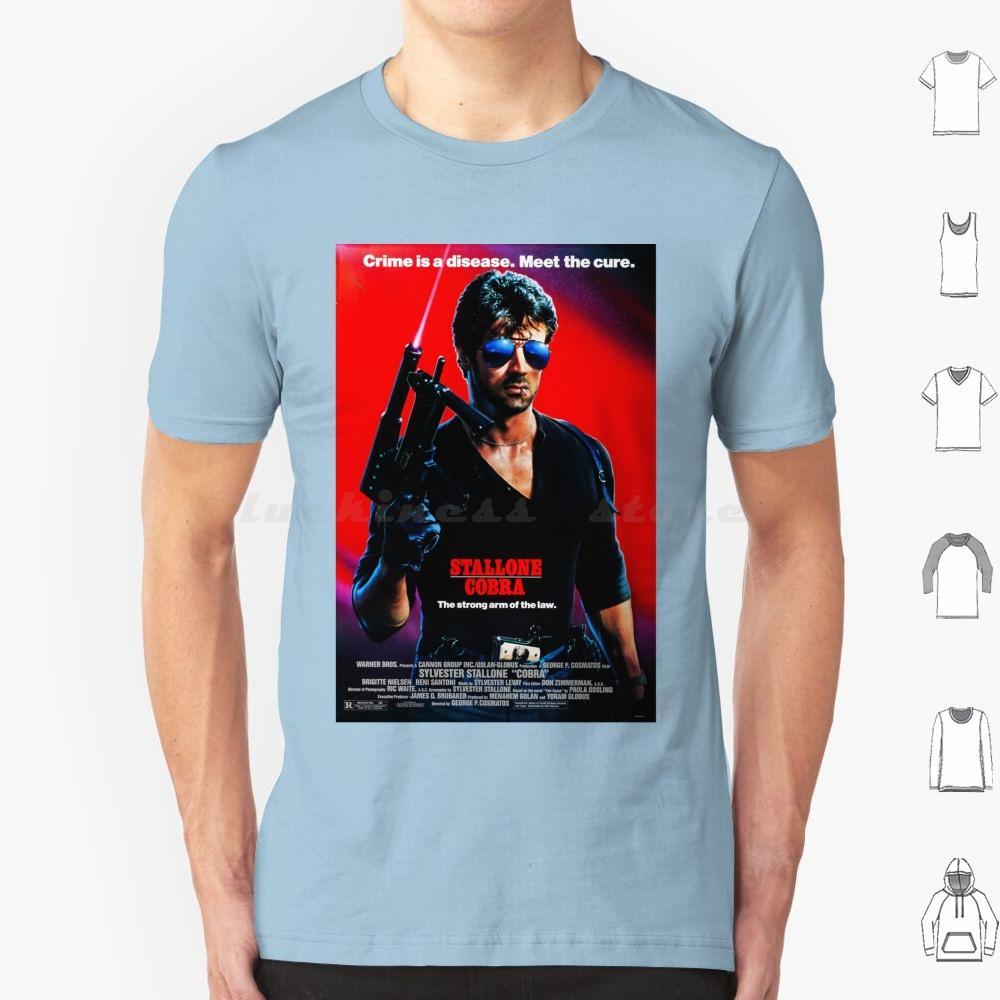 Poster T-Shirt Männer Frauen Kinder 6XL Action Boxen Cops Polizei Sylvester 90er 80er Filme Filme Vibes Cool Japanisch