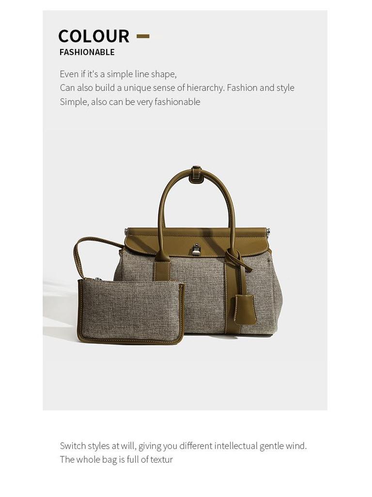 DSGUTWO 2025 Large Capacity Crossbody Travel Tote In High-Grade Grain Leather