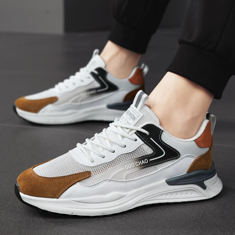 

Летние новые мужские кроссовки спортивные, увеличивающие рост, амортизирующие, нескользящие, беговые, молодежные, дышащие, сетчатые, легкие, кроссовки Forrest Gump 39