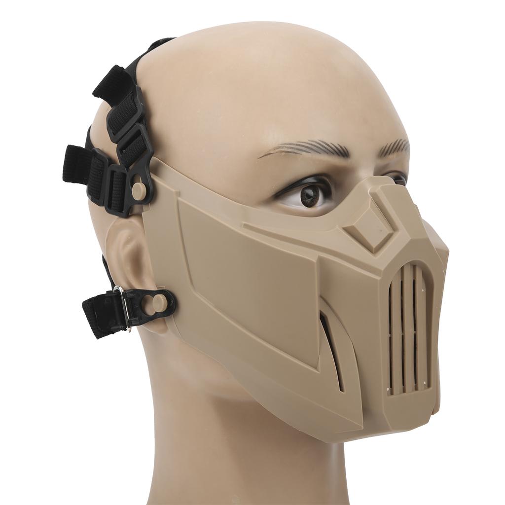 Half Skull Face Shield Tactics Protection Cover Guard Breathable for CS Outdoor Survival Game Cosplay