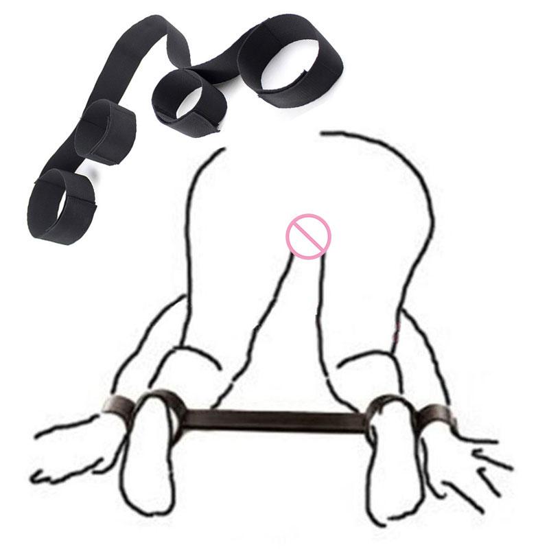 Sexleketøy For kvinner Par Håndjern Hals Ankelmansjetter BDSM Bondage Begrensninger Slavestropper Voksenspill Erotisk Sexy
