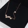 Gold-Plated S925 Sterling Silver Star Pendant Necklace - Light Luxury Korean Style for Women
