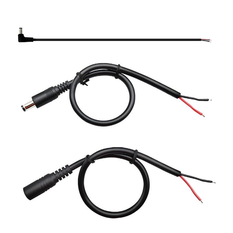 DC5521 Male/Female Connector Extension Cable, 18AWG Pure Copper Core, 24V Industrial Controller Power Cord