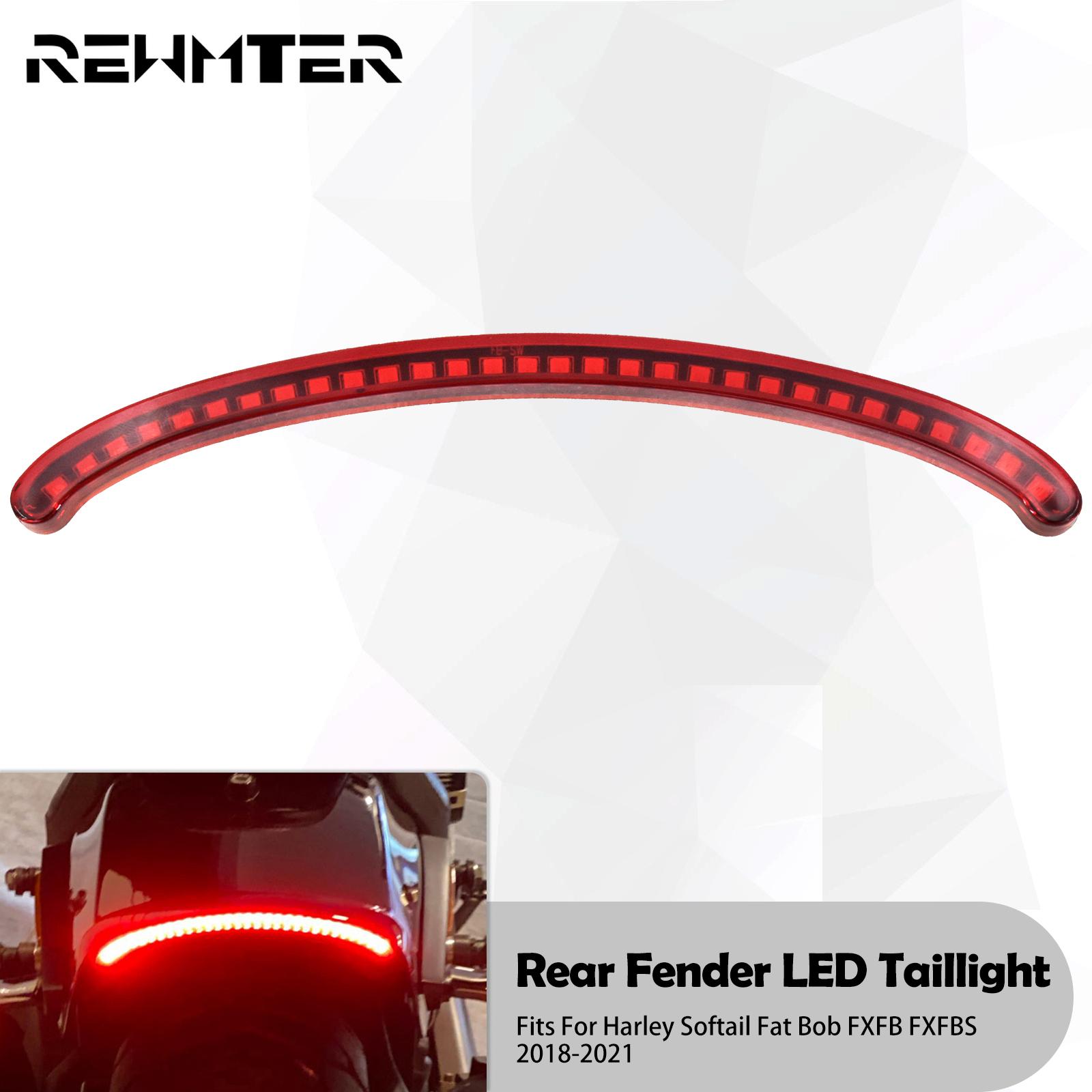 

Заднее крыло мотоцикла, светодиодный задний фонарь, указатель поворота в сборе, тормозной фонарь для Harley Softail Fat Bob FXFB FXFBS