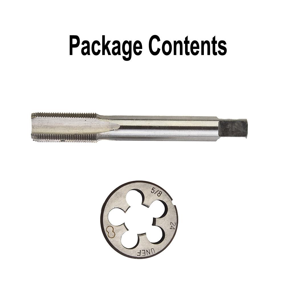 Right Hand Thread Thread Tap 5/8\\\"-24 Practical Reliable Replacement Spare Adjustable Supplies UNEF CNC HSS Kit Muzzle