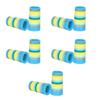 10Pcs Professional Golfing Iron Ferrules for 0.35Inch Tapered Parallel Shafts Colorful Striped Golfing Tapered Ferrules 69HD
