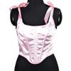 Elegant Solid Color Corset for Women Ladies Dress Corset Fashion Female Stretch Rope Waist Trainer for Prom Party