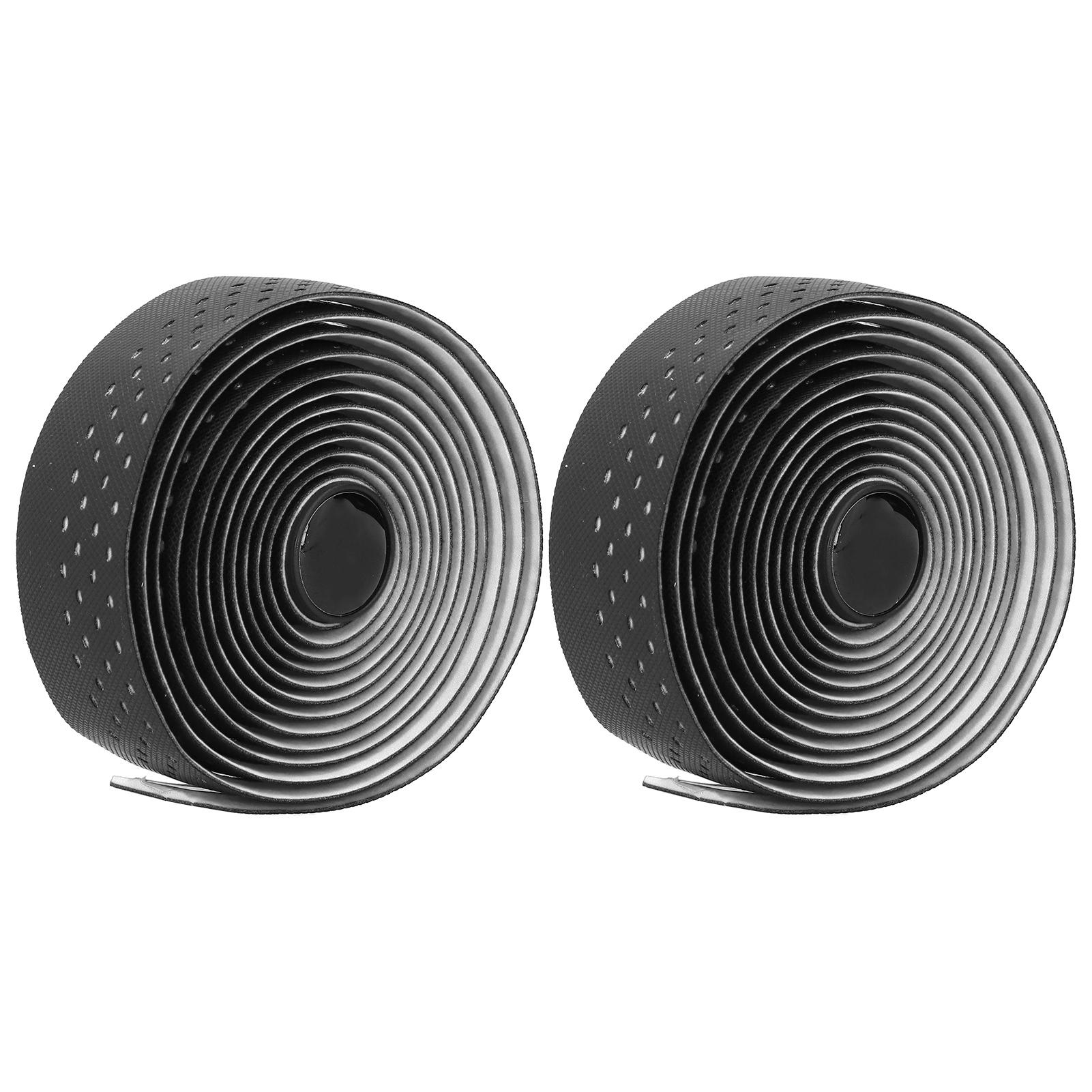 

Дышащие ленты на руль для шоссейного велосипеда, велосипедные противоскользящие обмотки для ручек с заглушками(черный )