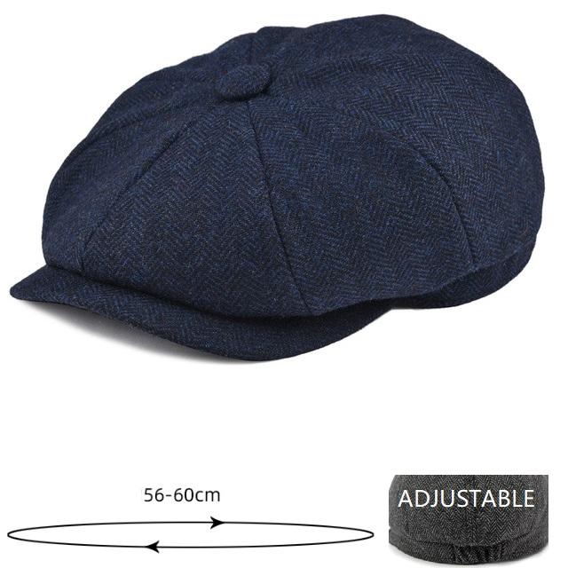 Höst och Vinter Polyester Tryck Varma Newsboy-kepsar Platt Skärmkeps Herr och Dam Målarkeps Baskerhattar 136